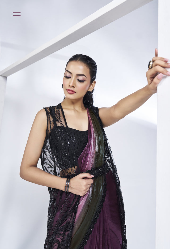 destination wedding designer party sari