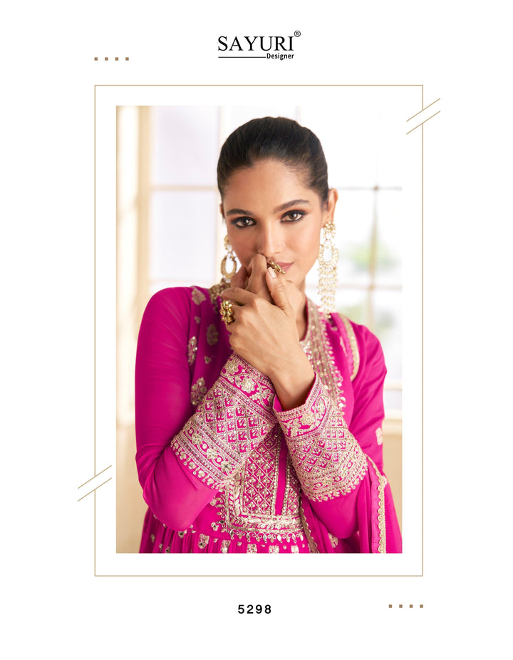 Festive Zari Embroidered Anarkali Gown - Fashion Nation