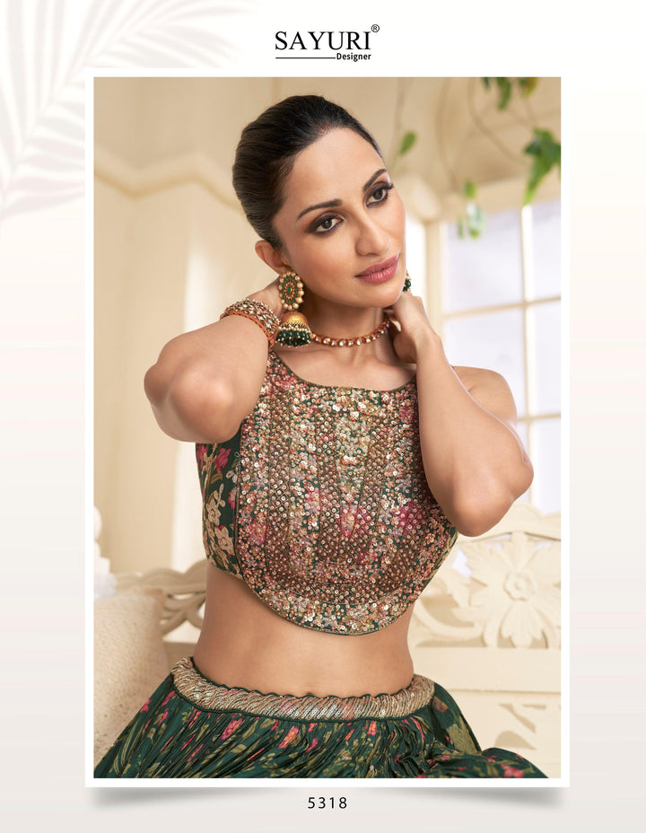 Mehendi Wear Indo Western Skirt Top Set - Fashion Nation