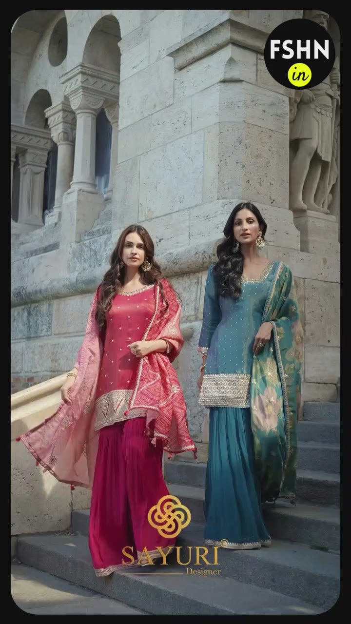 jaipuri palazzo suit by sayuri catalogue sakhi nx