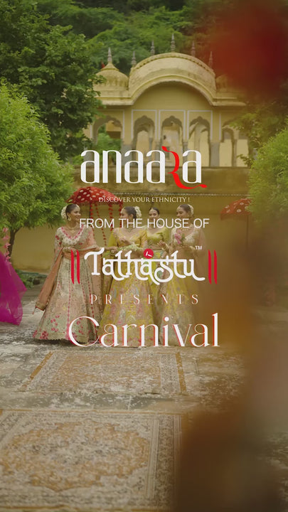 reception wear video of designer ghaghra set by anaara tathastu