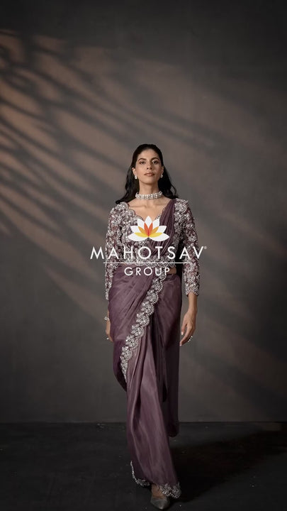 evening wear sari video by mahotsav group catalogue celeste