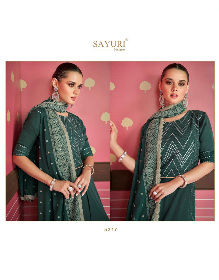 Designer Indo Western Layered Gown - Fashion Nation
