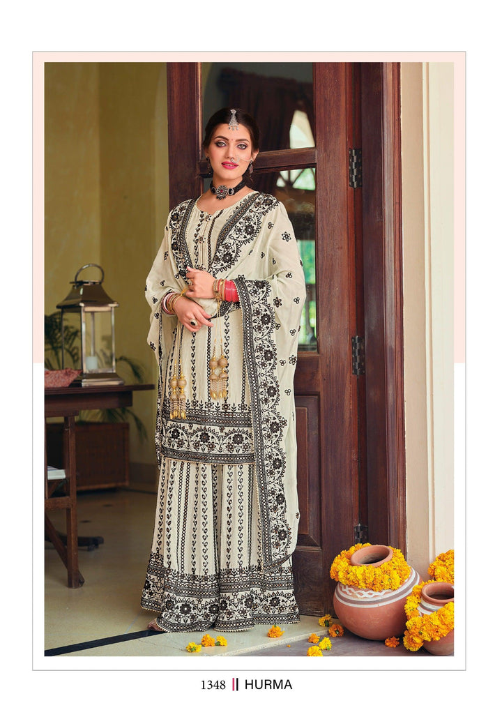 Party Wear Indian Designer Sharara Suit - Fashion Nation
