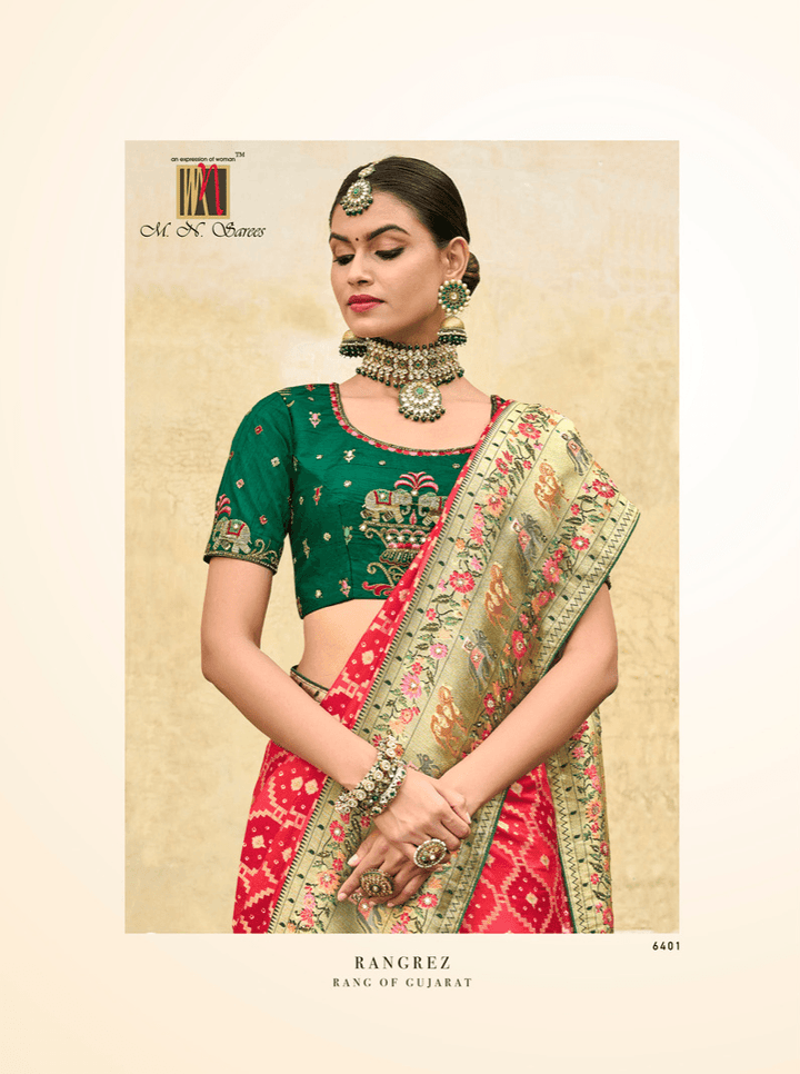 Reception Wear Silk Weaving Saree - Fashion Nation