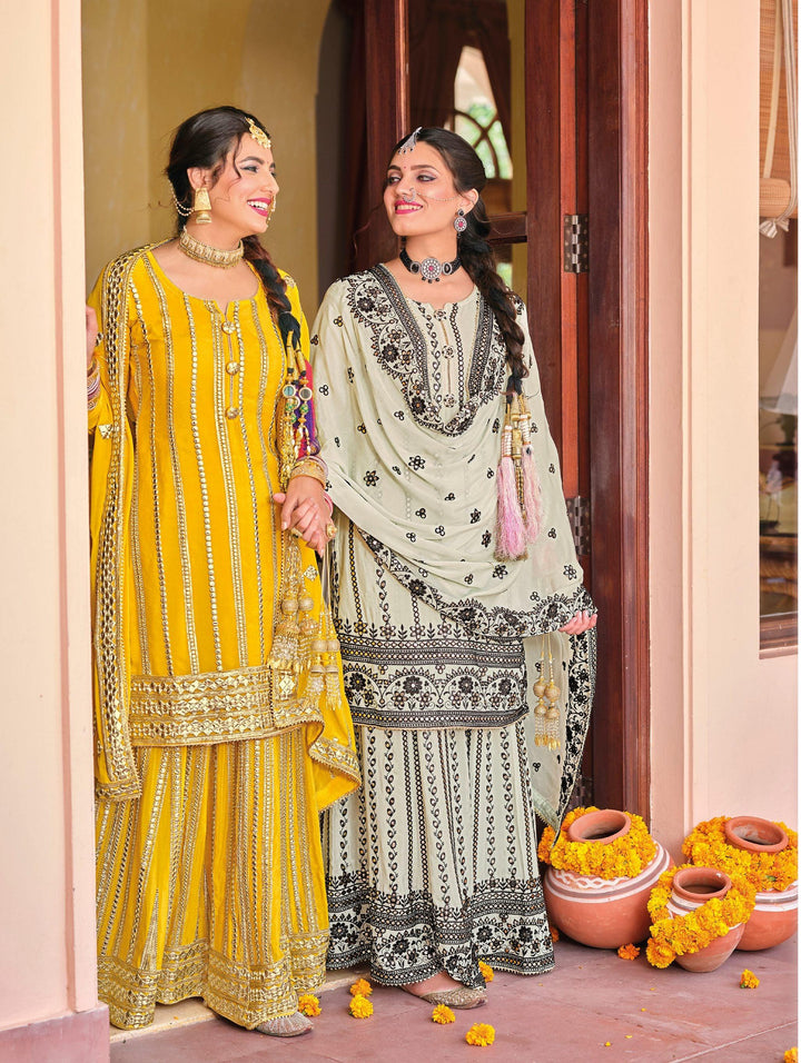 Party Wear Indian Designer Sharara Suit - Fashion Nation